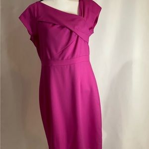 J.Crew Origami Sheath Dress Wool in Pink Size 12
